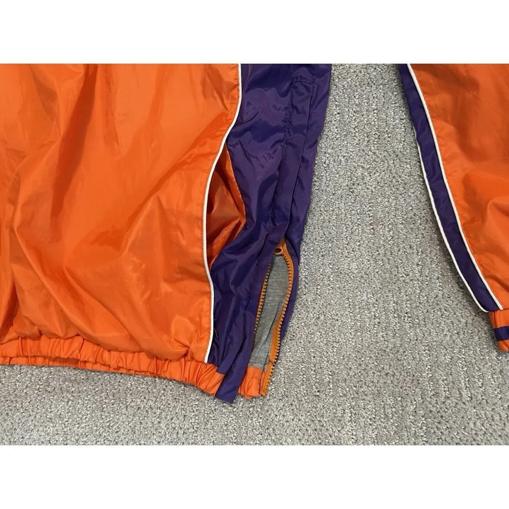 VINTAGE CLEMSON UNIVERSITY PULLOVER JACKET Medium M vtg y2k 90s‎